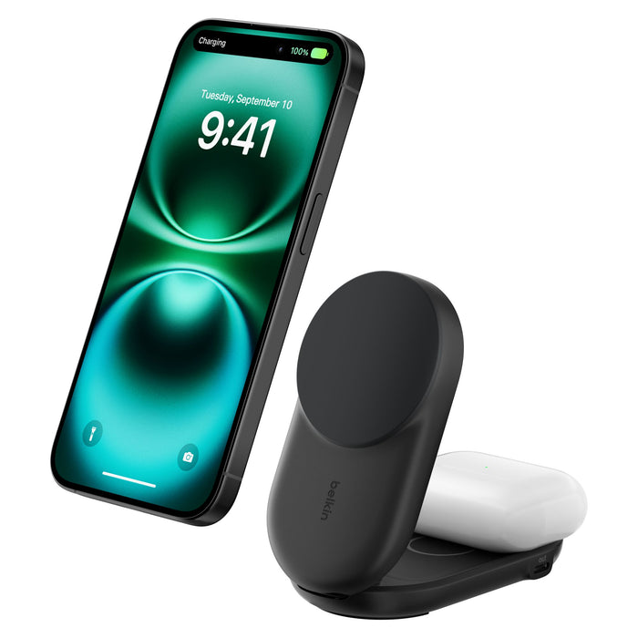Belkin UltraCharge 2-in-1 Foldable Magnetic Charger with Qi2 25W