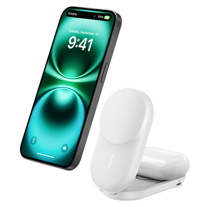 Belkin UltraCharge 2-in-1 Foldable Magnetic Charger with Qi2 25W