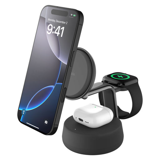 Belkin 3-in-1 Qi2 Magnetic Charging Dock 25W