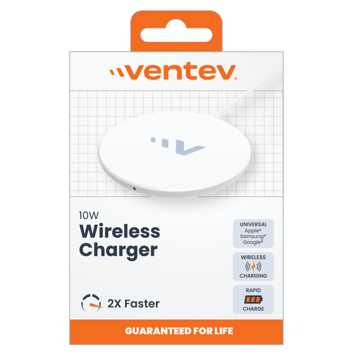 Ventev ULTRAFAST 10W Wireless Charging Pad White