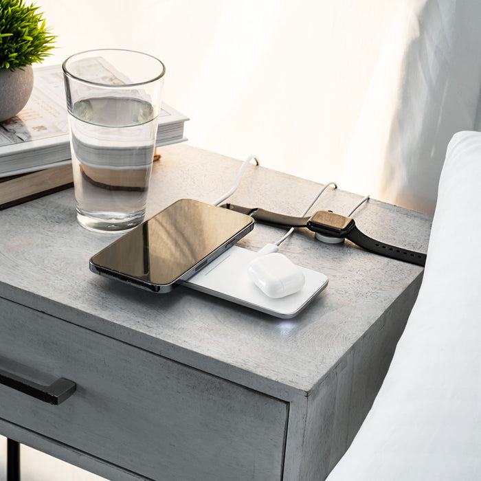 Ventev 15W ULTRAFAST Wireless Dual Chargepad White