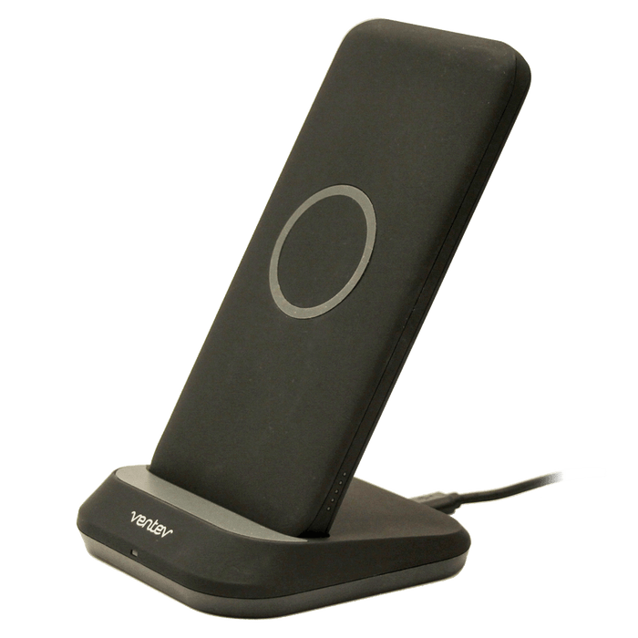 Ventev wireless battery charge stand 10W 10,000 mAh Black