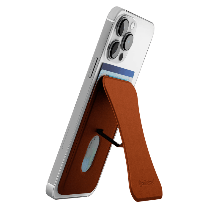 cellhelmet MagSafe Wallet with Kickstand Brown