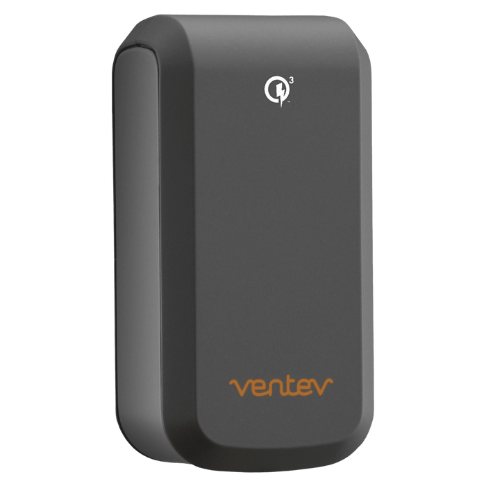 Ventev QC3.0 18W wallport rq1300 Wall Charger and USB A to USB C Cable 3.3ft Gray