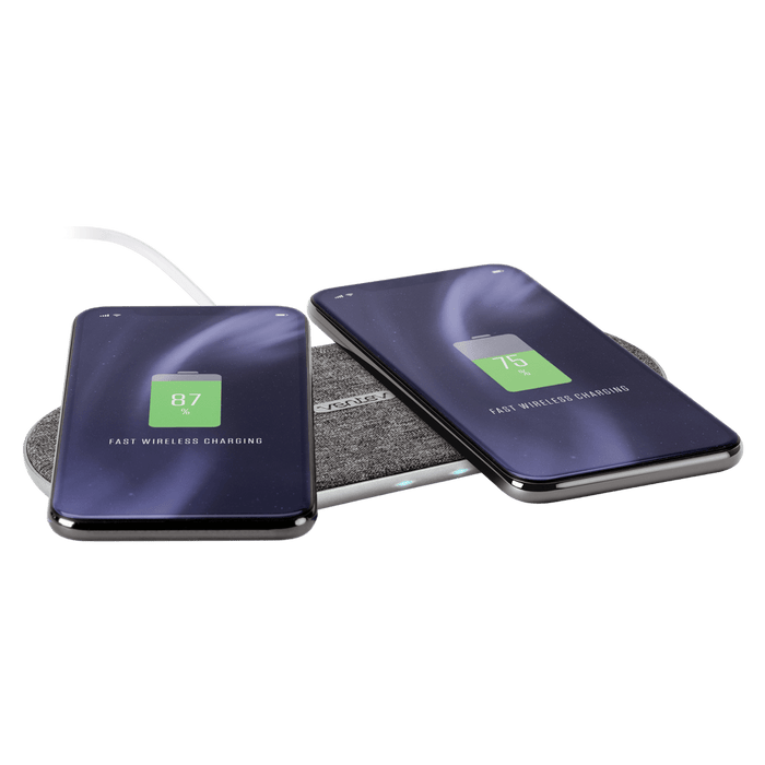 Ventev wireless chargepad duo 20W Gray and White