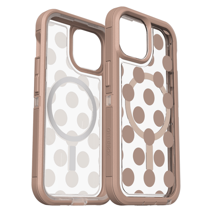 OtterBox Defender Pro XT Clear MagSafe Case for Apple iPhone 15 / iPhone 14 / iPhone 13 Seeing Spots
