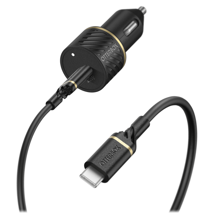 Fast Charge 20W USB C PD Car Charger and USB C to USB C Cable 1m
