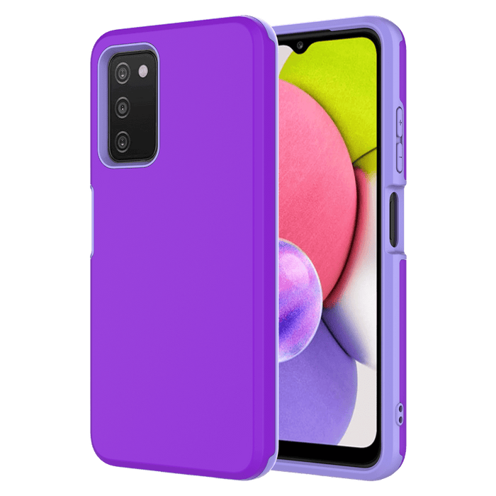 AMPD Classic Slim Dual Layer Case for Samsung Galaxy A03s Purple