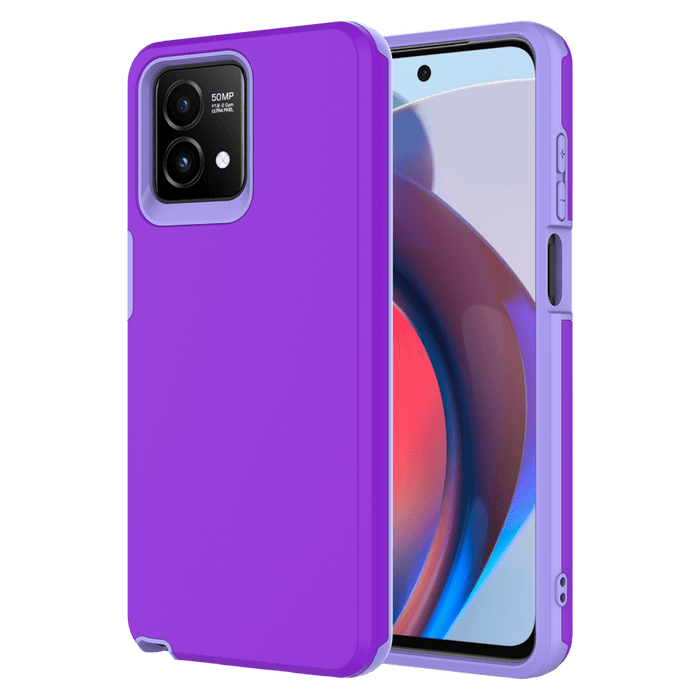 AMPD Classic Slim Dual Layer Case for Motorola Moto G 5G (2023) (2023) Purple