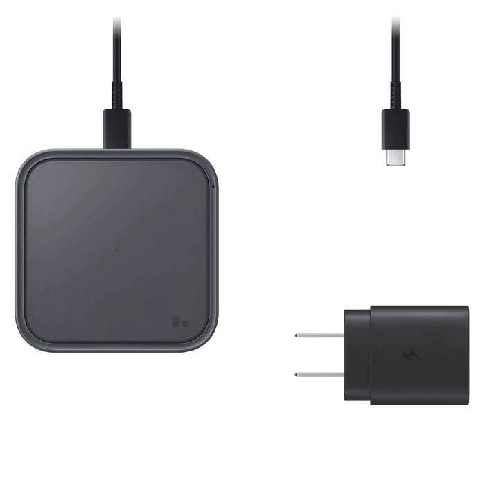 Samsung Super Fast 15W Wireless Charger with Travel Adapter Gray