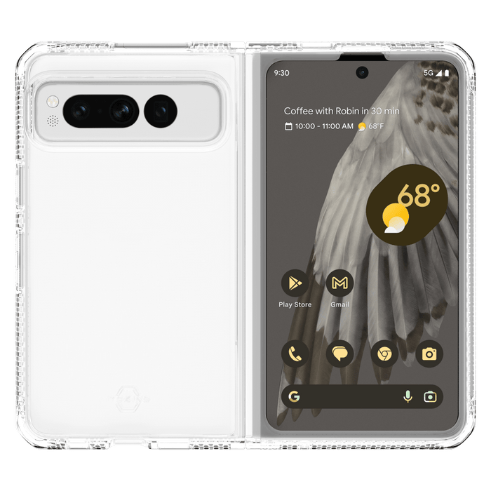 ITSKINS Hybrid_R Case for Google Pixel Fold Transparent