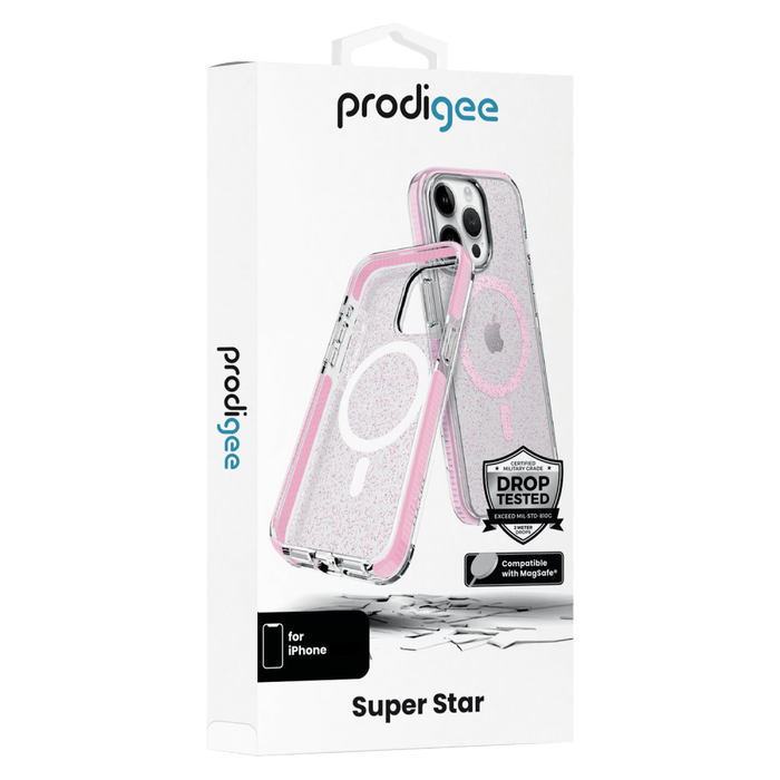 prodigee Superstar MagSafe Case for Apple iPhone 15 Pro Rose