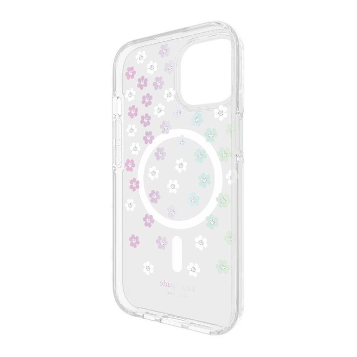 Kate Spade New York Protective Hardshell MagSafe Case for Apple iPhone 15 / iPhone 14 / iPhone 13 Scattered Flowers