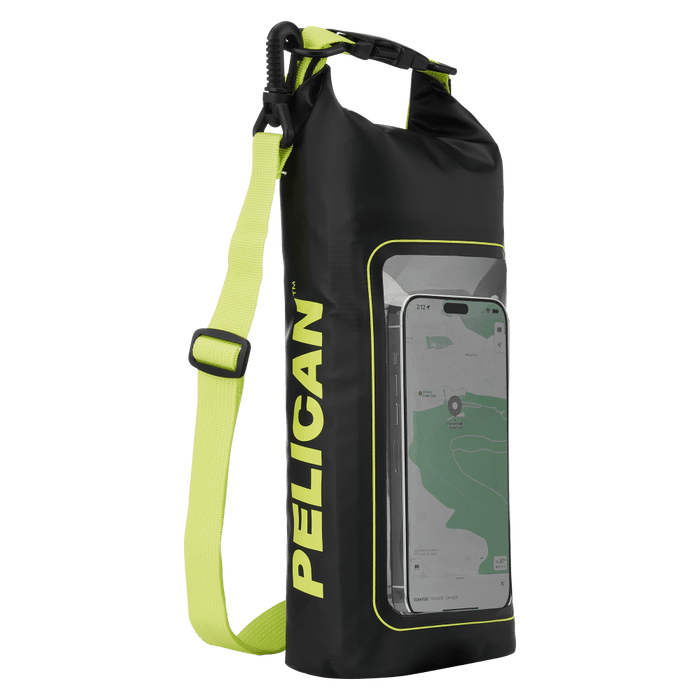 Pelican Marine Water Resistant Dry Bag 2 Liter Black and HiVis Yellow