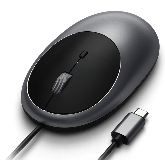 Satechi C1 USB C Wired Mouse Space Gray