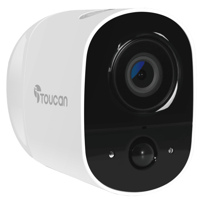 Toucan Wireless Outdoor / Indoor Battery Powered Security Camera 1080p White